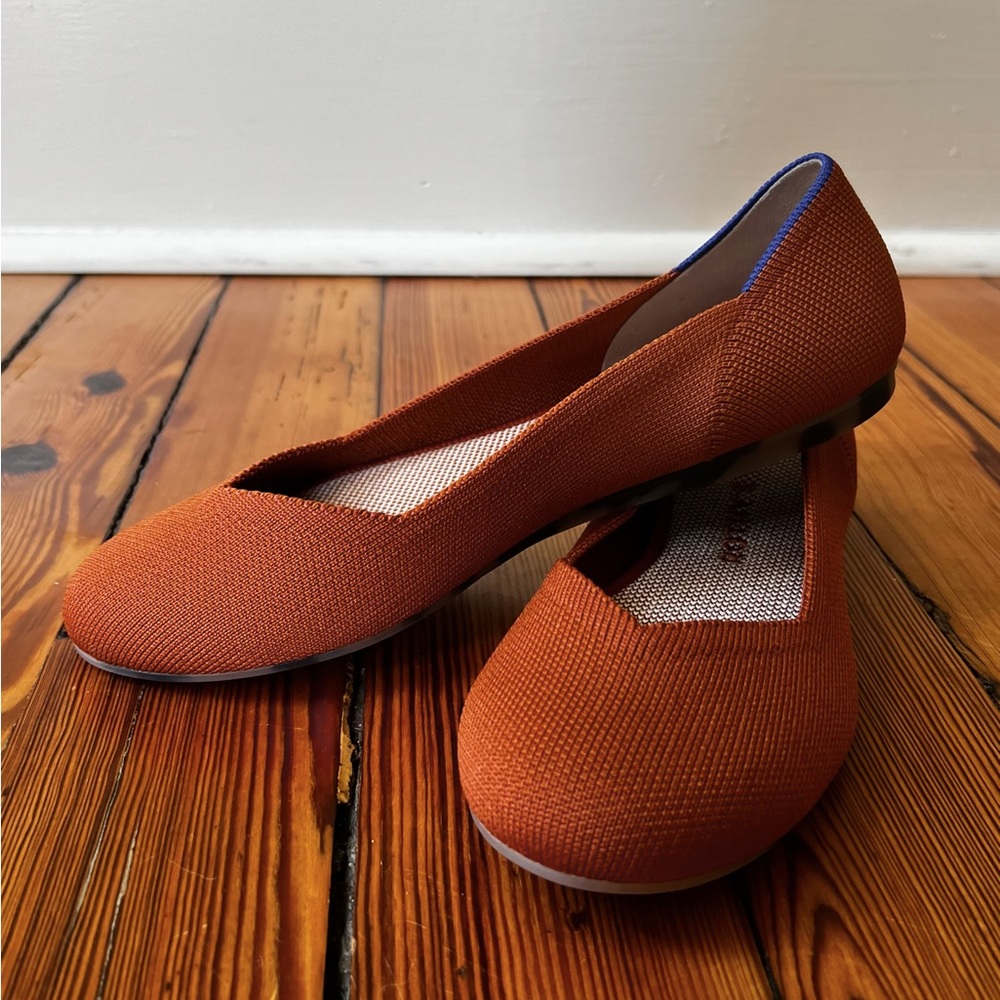 Brand new! Rothy’s The Flat Orange Size 7